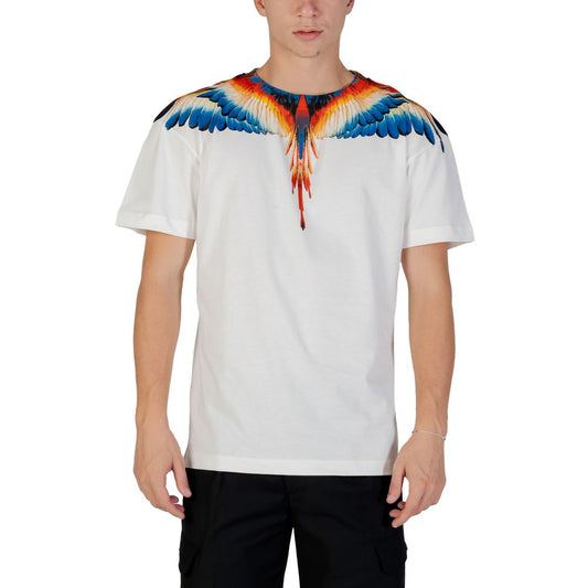 Weißes Baumwoll-T-Shirt der Grafschaft Mailand