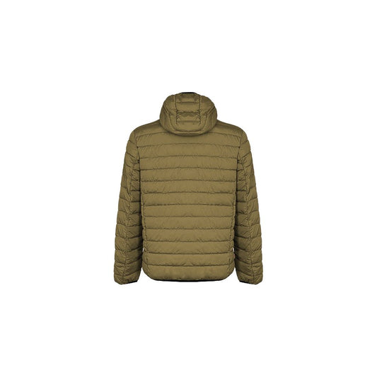 Suns Green Polyester Men's Quilted Jacket