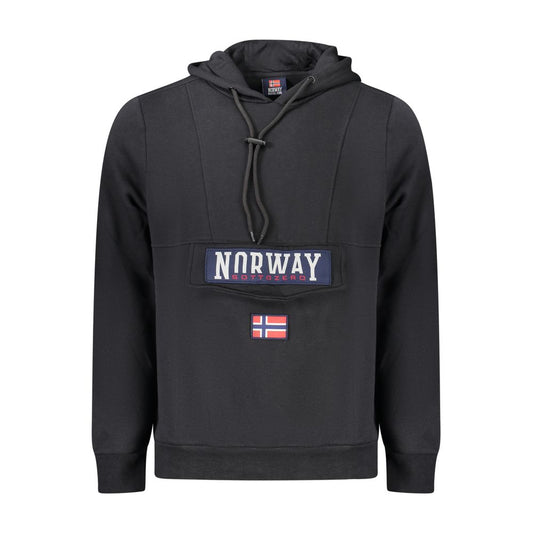Norwegen 1963 Schwarzes Baumwoll-Sweatshirt