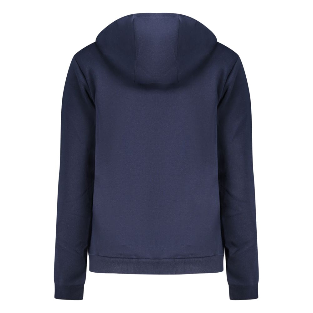 Norway 1963 Blue Cotton Women Sweatshirt with Hood and Zip