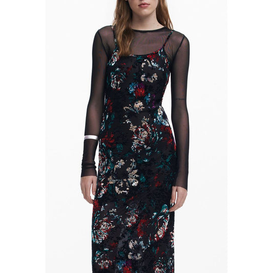 Desigual Schwarzes Polyesterkleid