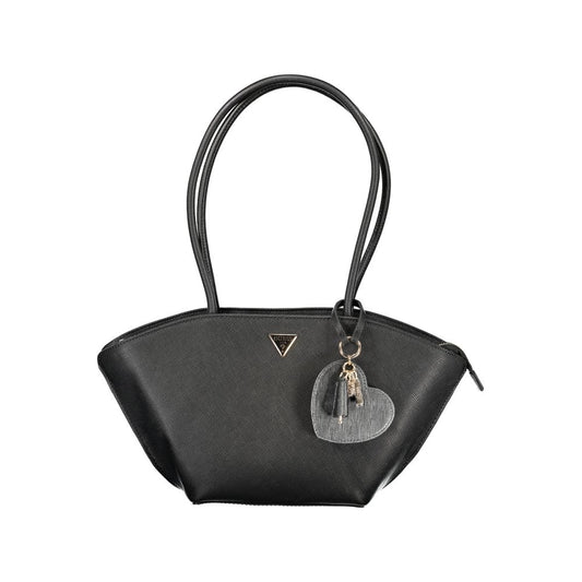 Guess Jeans – Schwarze Polyethylen-Handtasche