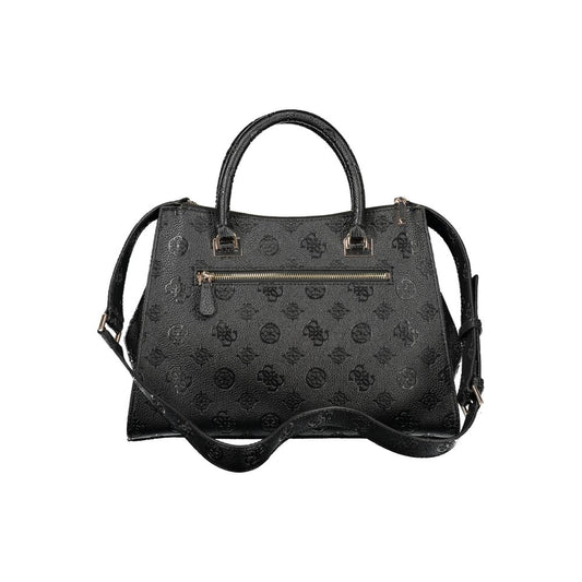 Guess Jeans Nero Poliuretano Woman Handbag