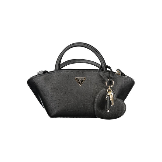 Guess Jeans – Schwarze Polyethylen-Handtasche
