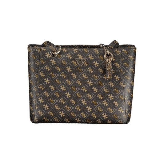 Guess Jeans – Handtasche aus Polyethylen in Braun