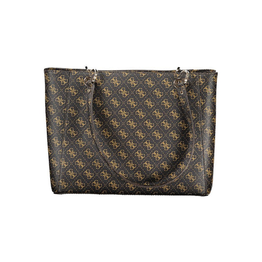 Guess Jeans – Handtasche aus Polyethylen in Braun