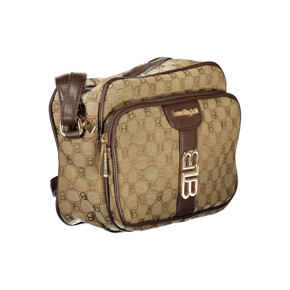 Laura Biagiotti Beige Polyester Women's Shoulder Bag
