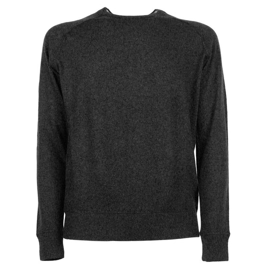 Emilio Romanelli Grauer Kaschmir-Herrenpullover