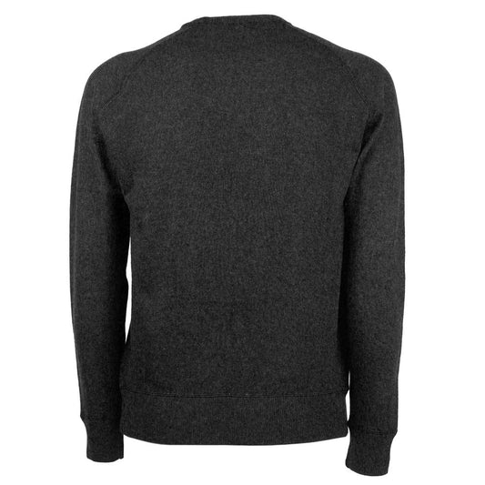 Emilio Romanelli Grauer Kaschmir-Herrenpullover