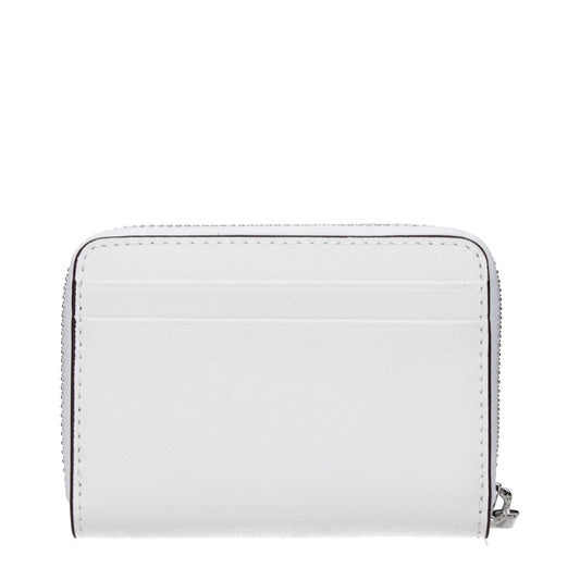 Michael Kors White Leather Cardholder