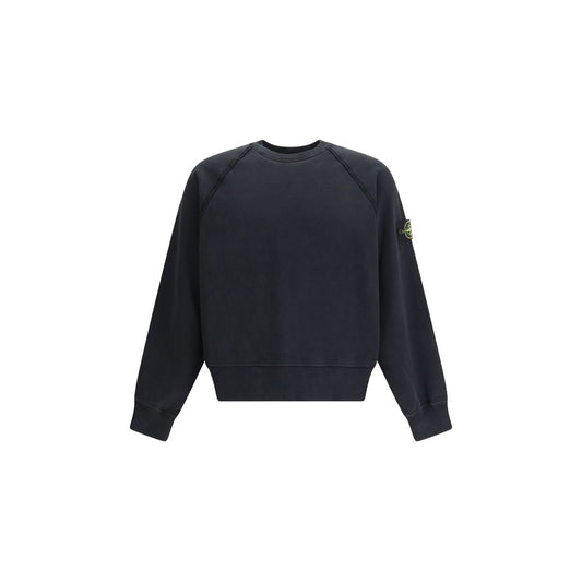 Stone Island Baumwoll-Sweatshirt mit Rundhalsausschnitt