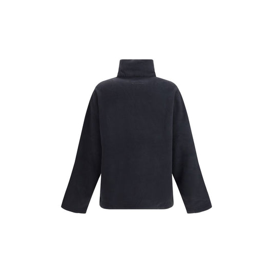 MM6 Black Polyester Sweatshirt