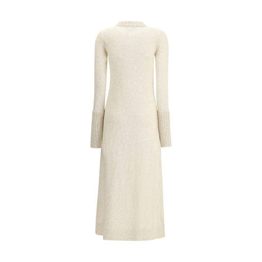 SA SU PHI White Cashmere Casual Dress