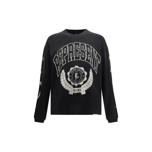 Represent Gray Cotton Long Sleeve T-Shirt