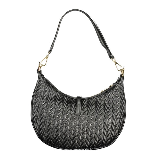 Mario Valentino Nero Polyurethane Women's Shoulder Bag