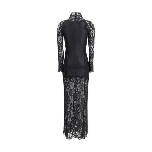 Rabanne Black Polyamide Long Dress