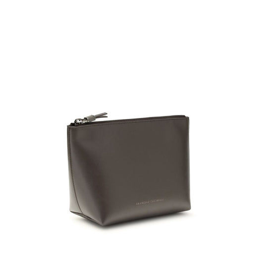 Brunello Cucinelli Brown Calf Leather Bos Taurus Accessories