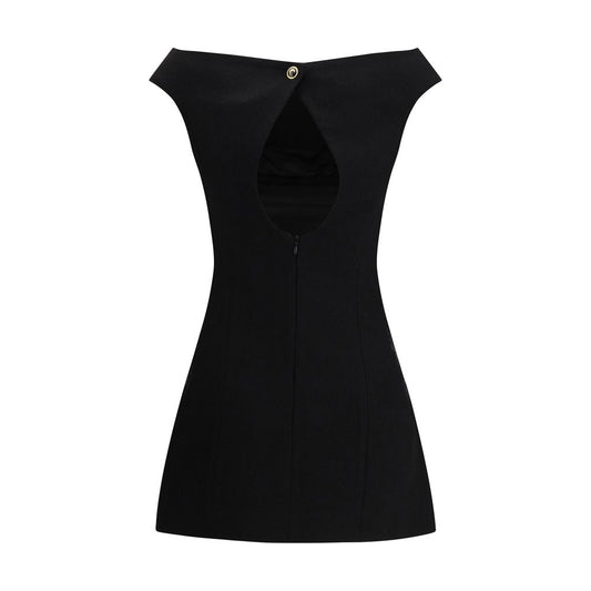 Marine Serre Black Wool Casual Dress