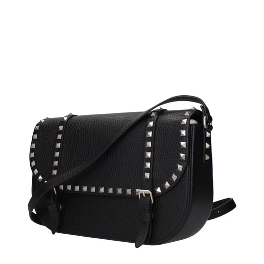 Valentino Garavani Black Leather Crossbody Bag