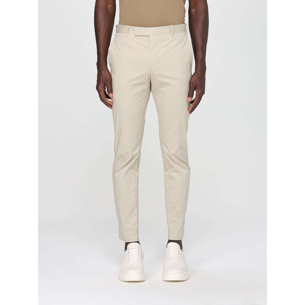 PT Torino Beige Freizeit-Baumwollhose
