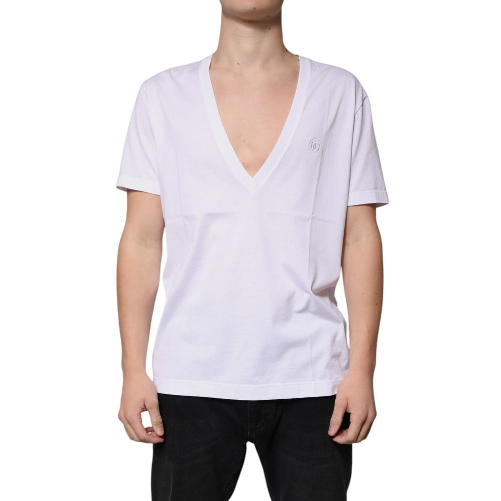 Dolce & Gabbana White Cotton T-Shirt