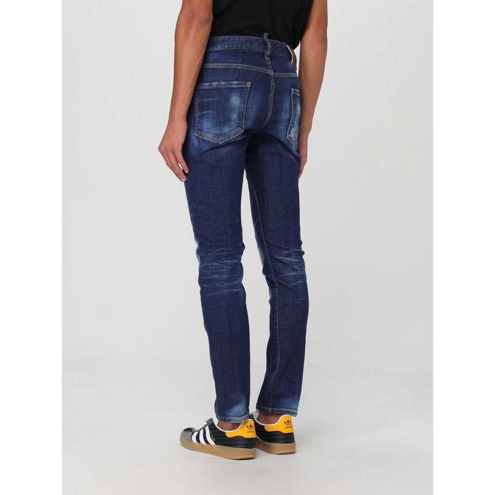 Dsquared² Blaue Skinny Jeans aus Baumwolle