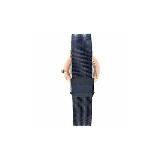 BERING Navy Blue Stainless Steel Dress Watch
