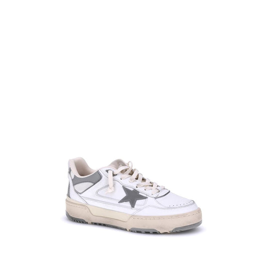 Golden Goose Gray Calf Leather Bos Taurus Sneakers