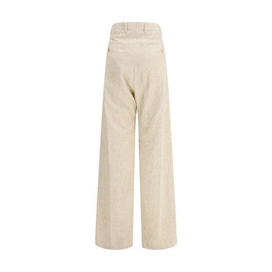 Rick Owens Beige Cotton Casual Pants