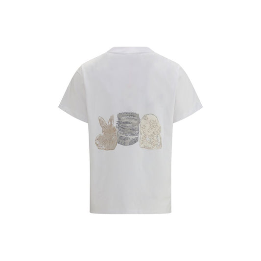 Ganni White Cotton T-Shirt