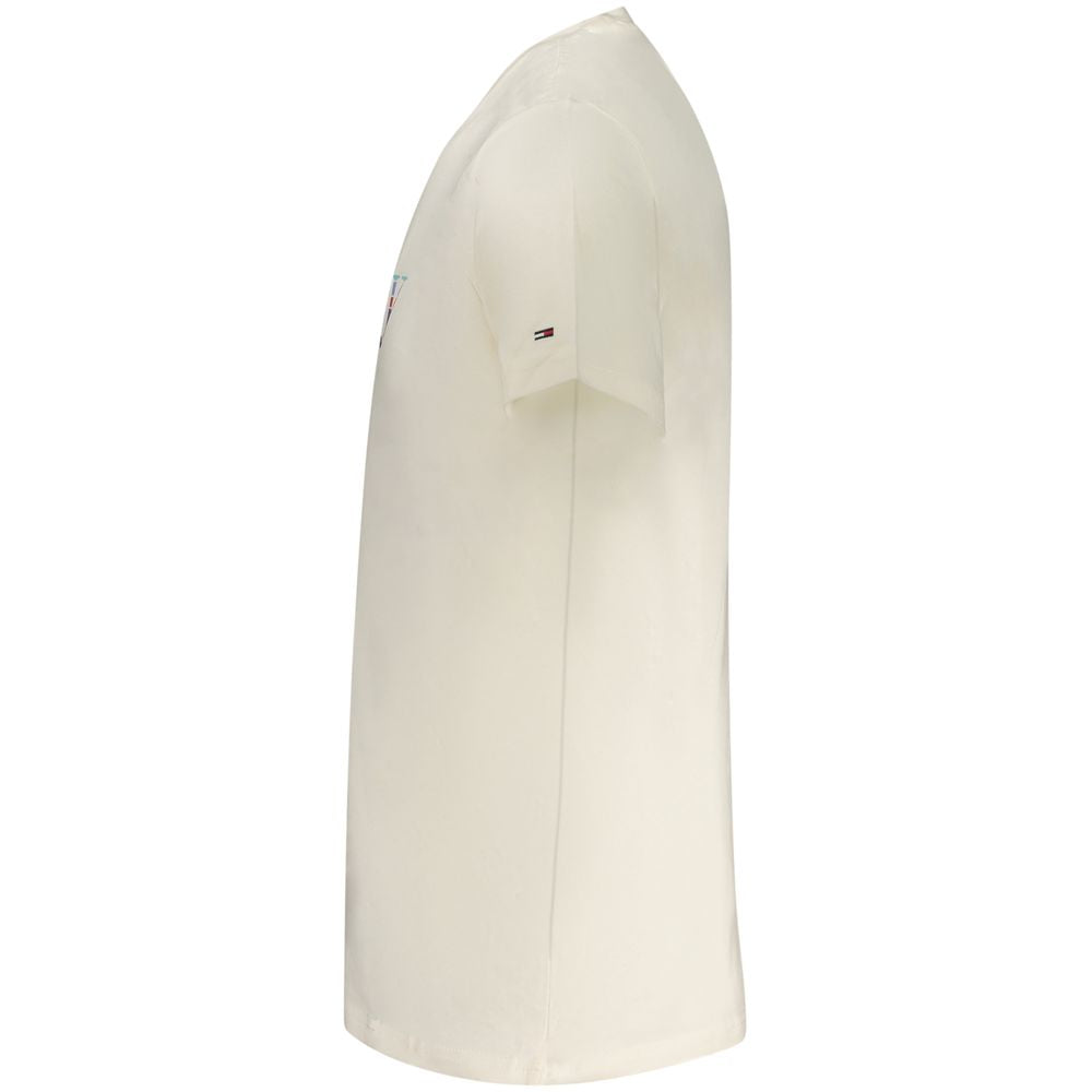 Tommy Hilfiger Bianco Cotton Men's T-Shirt