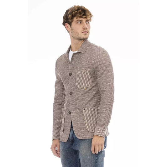 Distretto12 Beige Cotton Blazer