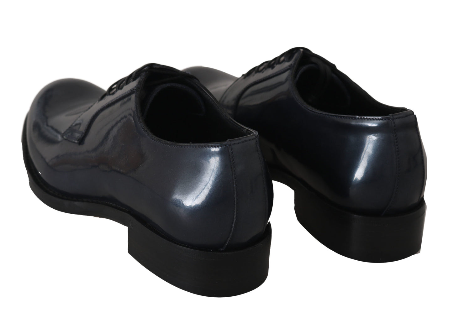 Dolce & Gabbana – Blaue Derby-Schuhe aus Leder für formelle Anlässe