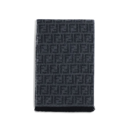 Fendi Black Fleece Wool Scarf