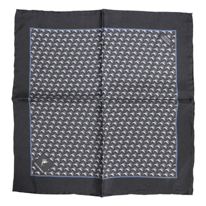 Dolce & Gabbana Black Silk Scarf
