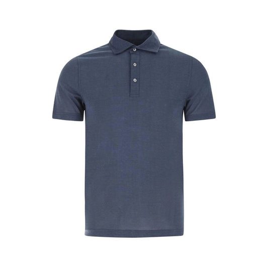 Fedeli Blue Cotton T-Shirt