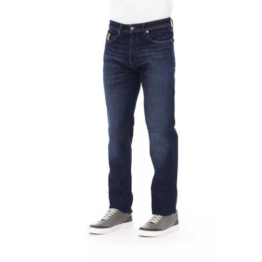 Baldinini Trend Blue Cotton Jeans Denim