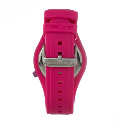 WATXANDCO Pink Synthetic Bracelet Watch