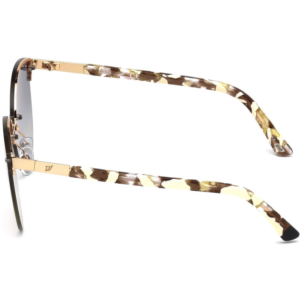 WEB EYEWEAR Pink Metal Sunglasses