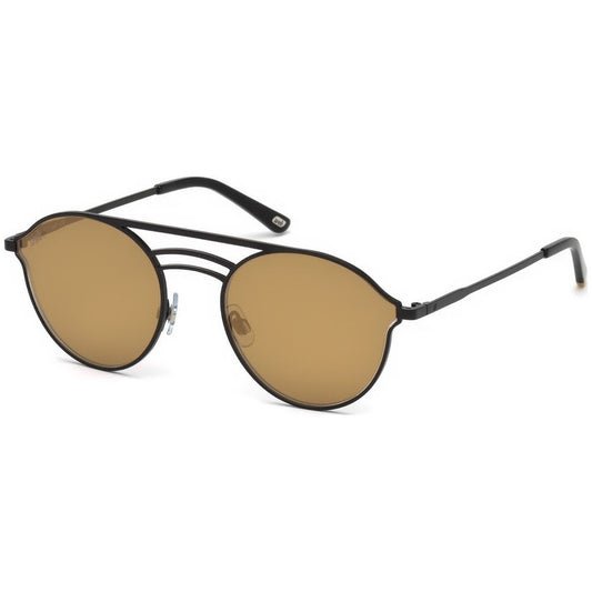 WEB EYEWEAR Black Metal Sunglasses