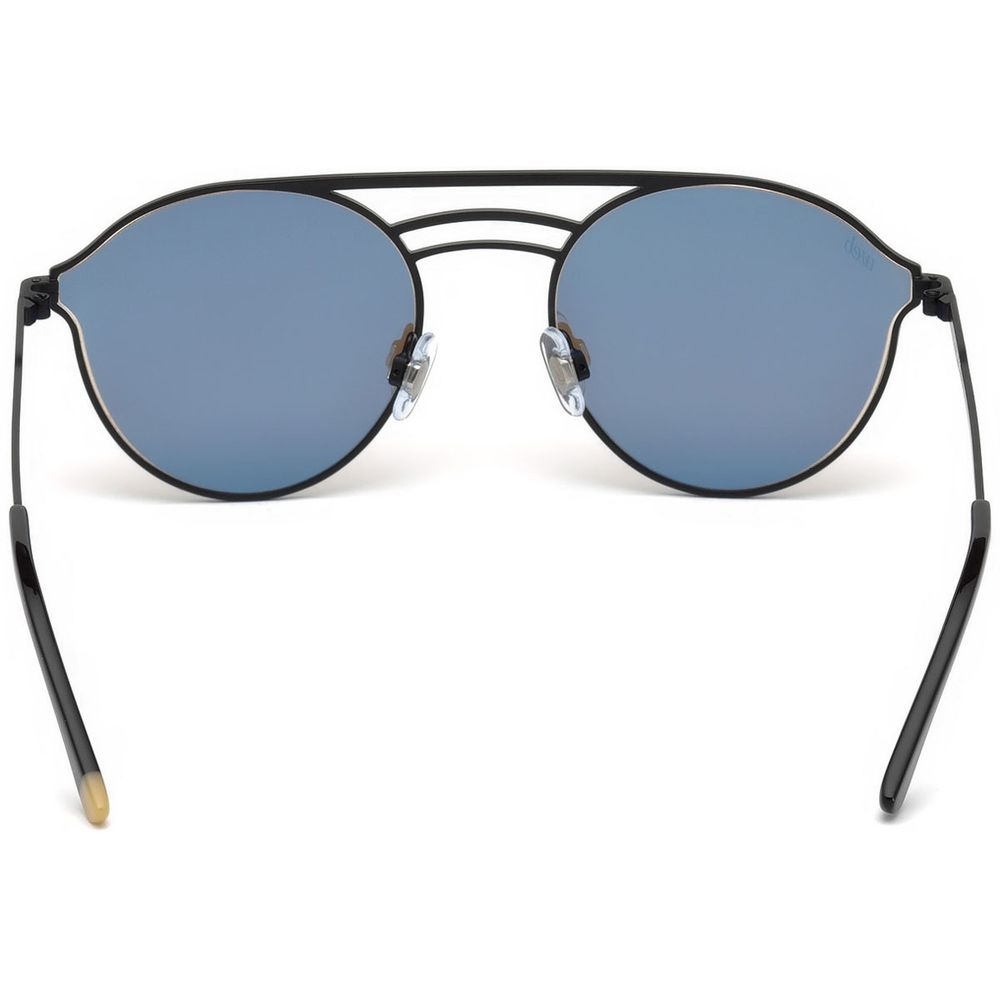 WEB EYEWEAR Black Metal Sunglasses