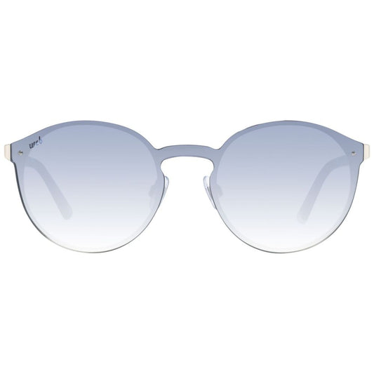 WEB EYEWEAR Rose Gold Metal Sunglasses