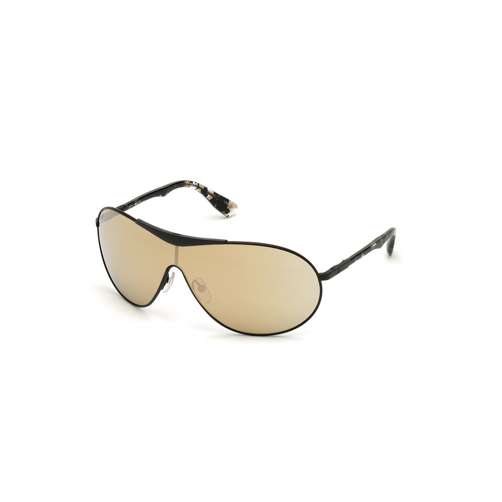 WEB EYEWEAR Black Metal Sunglasses