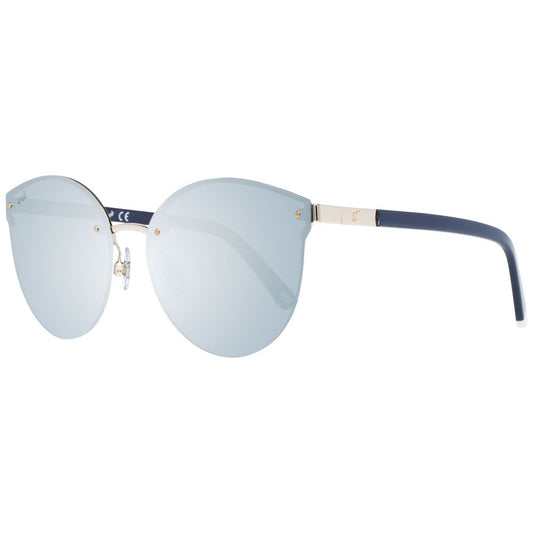 WEB EYEWEAR Gold Metal Sunglasses