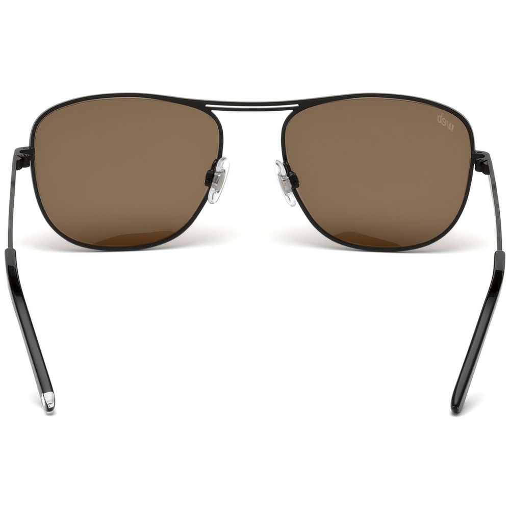 WEB EYEWEAR Black Metal Sunglasses