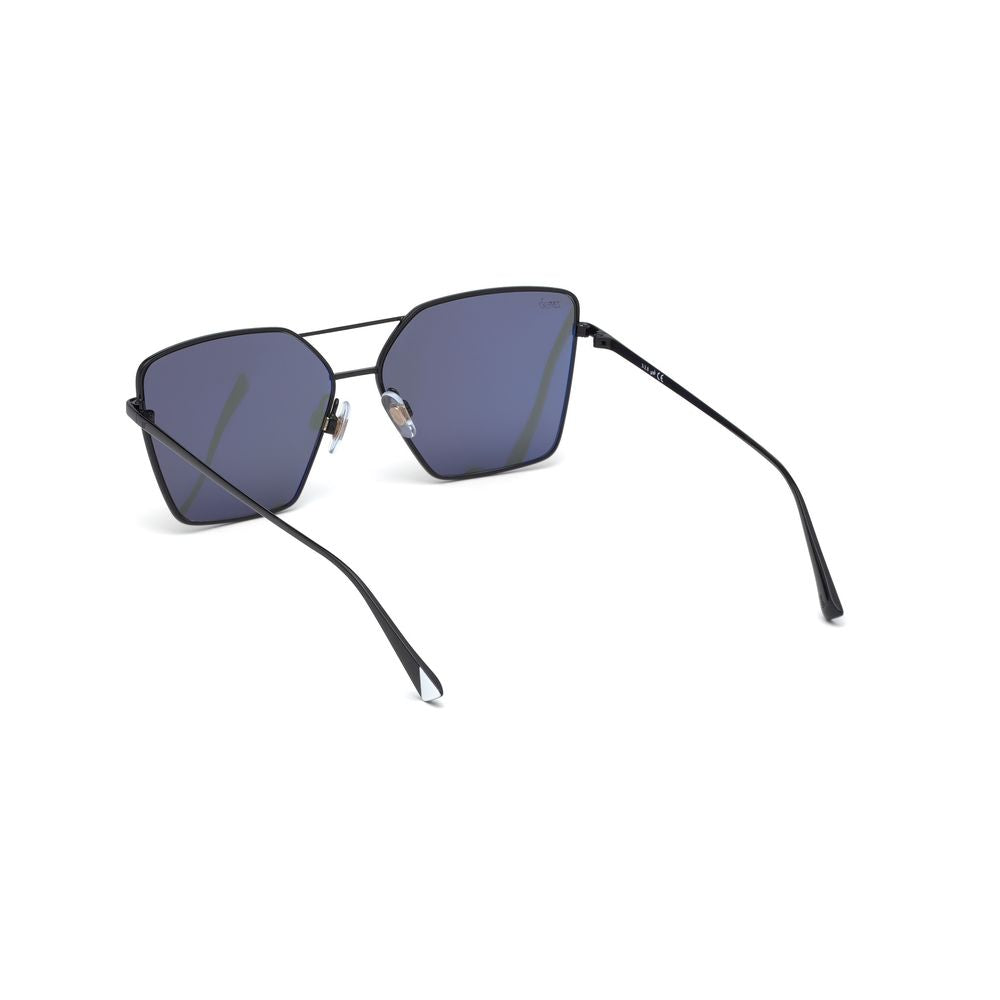 WEB EYEWEAR Black Metal Sunglasses