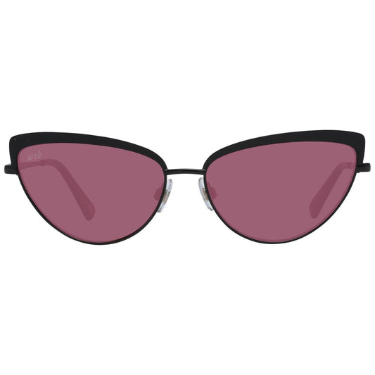 WEB EYEWEAR Black Metal Sunglasses