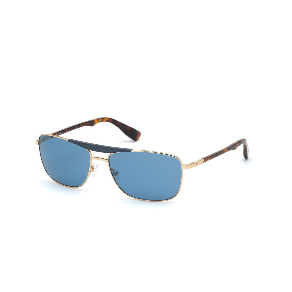 WEB EYEWEAR Gold Metal Sunglasses