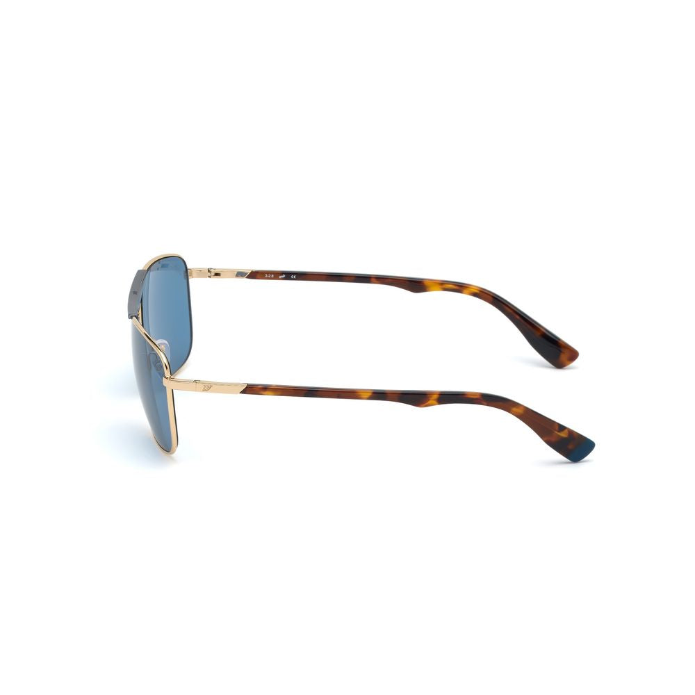 WEB EYEWEAR Gold Metal Sunglasses