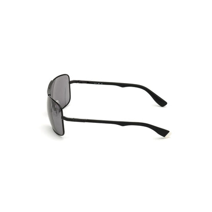 WEB EYEWEAR Black Metal Sunglasses